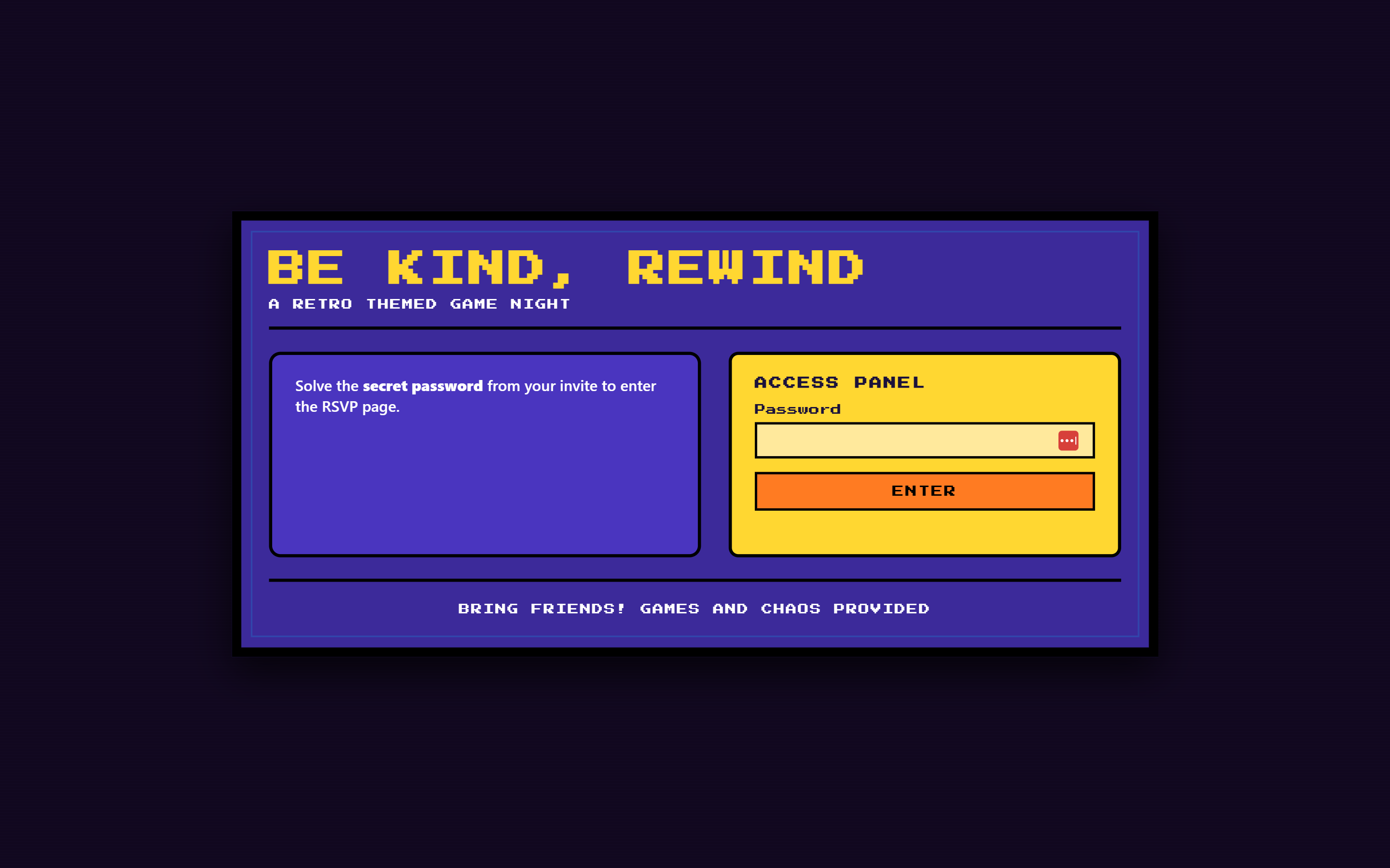 505 Party desktop view