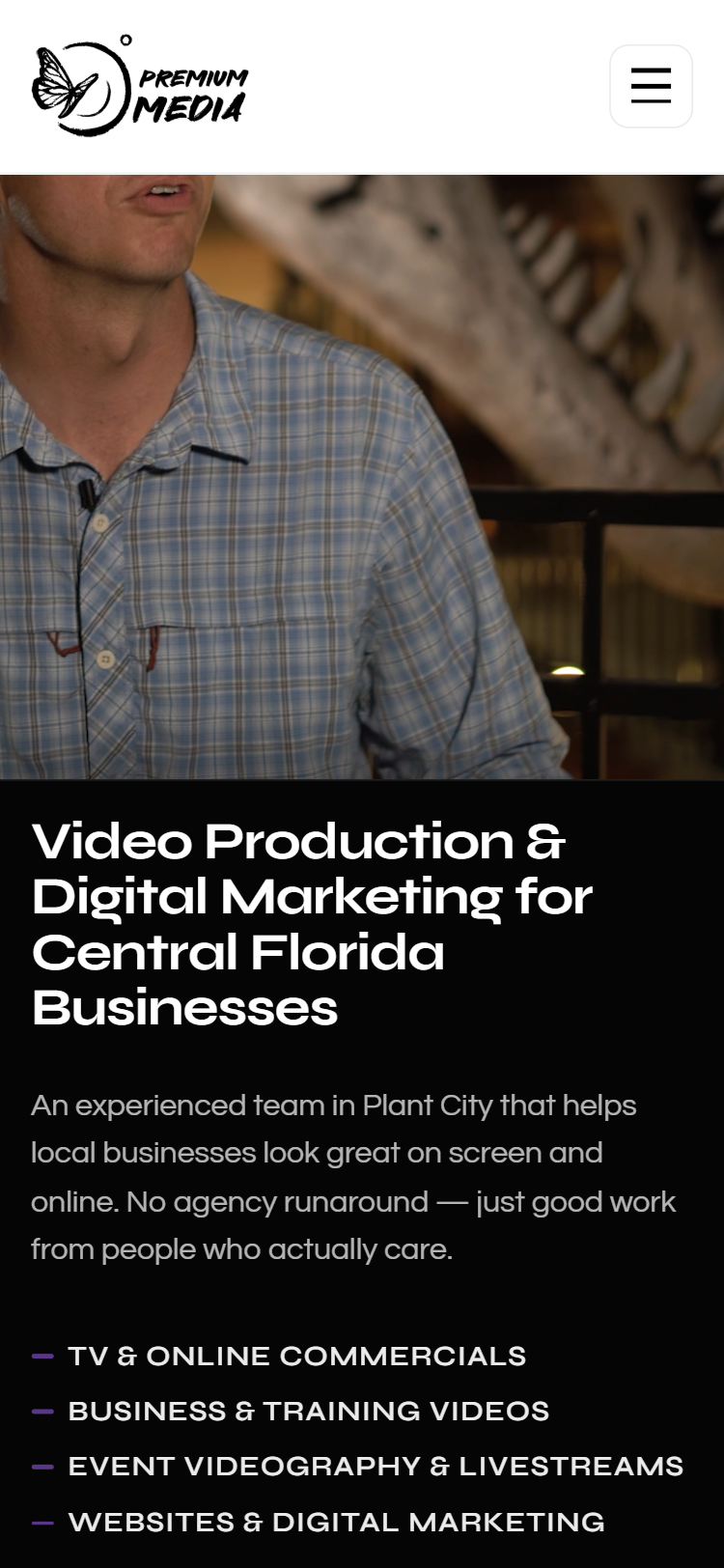 Premium Media FL mobile view